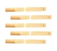 SiSinkal Lot de 10 anches de saxophone alto naturellement séchées à l'air libre pour une réponse constante et un son stable, compatibles avec les instruments (Strength1)