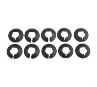 SiSinkal Lot de 10 colliers de radiateur en PVC noir pour tuyaux de 20 mm, 25 mm, 32 mm, incisions disgracieuses dans les sols et les murs, adaptés pour les projets de plomberie neufs et rétro-fit (25