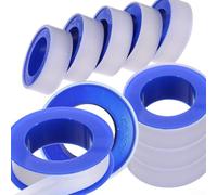 SiSinkal Lot de 10 rubans d'étanchéité en PTFE blanc - 12 mm x 10 m - Pour plombiers, conduites d'air et de gaz - Joints en plastique - Bricolage - Amélioration de la maison - Appareils de plomberie
