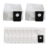 SiSinkal Lot de 10 sacs à poussière pour aspirateur robot à vidange automatique Eureka J15 pour Evo Ultra, sac de rechange pour station de base automatique de 3,5 L, fibre soufflée par fusion et tissu
