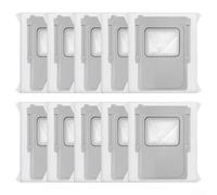 SiSinkal Lot de 10 sacs d'aspirateur de rechange pour station de base DJI P/A/S, sacs à poussière à vidange automatique, avec système de filtration avancé, fibre soufflée par fusion, tissu non tissé