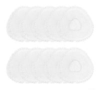 SiSinkal Lot de 10 serpillères lavables et réutilisables, pour aspirateur robot NARWAL X10 Pro et YJCC027, kit de rechange en microfibre