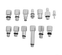 SiSinkal Lot de 13 connecteurs de Purge de Frein hydraulique pour vélo avec adaptateurs en Alliage d'aluminium M5 M6 pour VTT vélo de Route Atelier