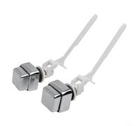 SiSinkal Lot de 2 boutons poussoirs de chasse d'eau pour chasse d'eau à montage latéral avec levier de rechange avec mécanisme à ressort pour une économie d'eau efficace et une installation à faire