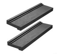 SiSinkal Lot de 2 outils professionnels d'installation de sol en forme de Z, bloc de taraudage 3 en 1 pour sols en bois massif stratifié et vinyle, bord fin de 1,5 mm pour un ajustement précis dans le
