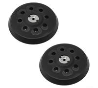 SiSinkal Lot de 2 patins de ponçage de 125 mm, avec 8 trous, plaque de support en polyuréthane souple, pour ponceuses SXE 325 et Intec 425, disque de rechange hautement élastique, pour polissage