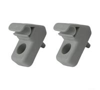 SiSinkal Lot de 2 supports de pare-soleil de voiture pour Fiat Grande Punto, gris, matériau ABS, compatible avec OEM 735478275, 7355399311, 735539312, 735280780