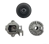 Sisinkal Lot de 3 cache-brûleurs à gaz en forme de couronne pour réchaud à gaz, kit de mise à niveau pour la plupart des cuisinières à gaz, fer 55 mm, 75 mm, 100 mm (concave 55)