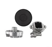 Sisinkal Lot de 3 cache-brûleurs à gaz en forme de couronne pour réchaud à gaz, kit de mise à niveau pour la plupart des cuisinières à gaz, fer 55 mm, 75 mm, 100 mm (plat 55)