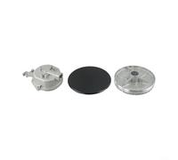 Sisinkal Lot de 3 cache-brûleurs à gaz en forme de couronne pour réchaud à gaz, kit de mise à niveau pour la plupart des cuisinières à gaz, fer 55 mm, 75 mm, 100 mm (plat 100)