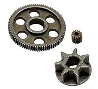 SiSinkal Lot de 3 engrenages de tronçonneuse électrique compatibles avec scie à chaîne au lithium rechargeable, accessoires de rechange pour petites scies à bûches électriques