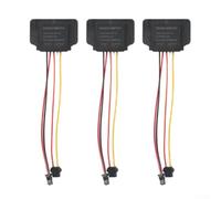 SiSinkal Lot de 3 interrupteurs tactiles intelligents 12 V 3 A pour miroir LED marche/arrêt à intensité variable Fonction mémoire Fonction mémoire Décoration de salle de bain Noir 3 couleurs