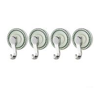 SiSinkal Lot de 4 Crochets à Ventouse d'une capacité de Charge de 3 kg, imperméables pour Un Usage Domestique, réutilisables avec Installation Facile (Vert)