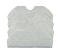Sisinkal Lot de 4 serpillères réutilisables et lavables en polyester pour aspirateur Narwal Freo X Plus pour aspirateur robot K1