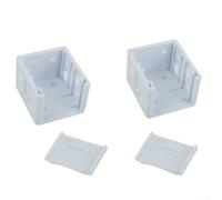 SiSinkal Lot de 4 supports de store blancs à profil bas pour stores enrouleurs, couvre-rail de tête, compatibles avec les pare-soleil de fenêtre intérieurs ou extérieurs