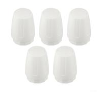 SiSinkal Lot de 5 capuchons de valve de radiateur, pour volant de collecteur de chauffage au sol, couvercle de soupape de contrôle de température en plastique, filetage M30 x 1,5 (long)