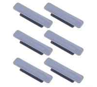 SiSinkal Lot de 6 poignées d'armoire en y sans perçage en plastique solide pour unités de cuisine, chambres à coucher, armoires en verre, accessoires de rénovation de la maison (gris)
