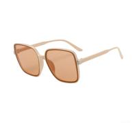 SiSinkal Lunettes de soleil carrées surdimensionnées pour femme - Verres réfléchissants - Protection UV - Cadre en polycarbonate pour voyage en plein air