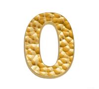 SiSinkal Numéros de maison autocollants en métal de 0 à 9, 5,4 cm de haut pour une identification facile, chiffres 3D résistants aux intempéries pour portes, boîtes aux lettres et murs (10)