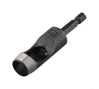 SiSinkal Perforatrice creuse à tige hexagonale pour perceuse, perforatrice en acier au carbone, pour ceinture, carton, plastique, vinyle, joint en caoutchouc, outil de perçage réglable de 2 à 25 mm