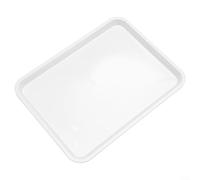 Sisinkal Plateau de service rectangulaire en mélamine antidérapant résistant à la chaleur pour restaurant, maison, cuisine, salle à manger, fête, buffet, service traiteur (38,3 cm x 29 cm)