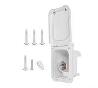 SiSinkal Prise d'alimentation externe 16 A avec indicateur LED, interface de charge à courant élevé pour camping-car, couvercle fixe à boucle magnétique, noyau en cuivre pur pour une connexion