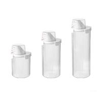 Sisinkal Récipient de rangement alimentaire avec bec verseur, couvercle doseur pour riz, farine, sucre, céréales, haricots, collations, céréales, aliments pour animaux domestiques, joint hermétique (S