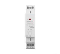 Sisinkal Relais intermédiaire auxiliaire GR8-116 Relais de commutation sur rail DIN 1SPDT AC/DC 12 V 16 A 250 VAC pour systèmes électriques avec indicateur LED pour la surveillance de l'état en