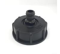 SiSinkal S60x6 Adaptateur de bouchon de réservoir IBC avec raccord de tuyau mâle pour arrosage de jardin, réservoir de stockage de pluie DN40 DN50 Sortie de valve 3,5 cm 7,6 cm Partie en plastique