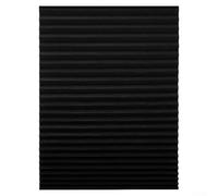 Sisinkal Stores en papier plissé sans fil occultants en tissu non tissé épais réglable en hauteur imperméable, installation facile sans perçage nécessaire pour portes et fenêtres (noir, 60 x 150 cm)