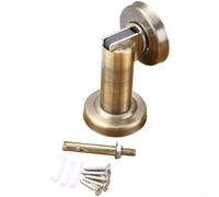 SiSinkal Support de porte magnétique solide en acier inoxydable pour installation murale, base épaisse empêchant de glisser dans la maison ou le bureau - Couleur bronze (Qinggu)