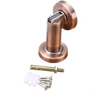 SiSinkal Support de porte magnétique solide en acier inoxydable pour installation murale, base épaisse empêchant de glisser dans la maison ou le bureau - Couleur bronze (Honggu)