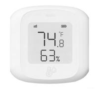 SiSinkal Thermomètre et hygromètre WiFi avec contrôle intelligent par application et compatibilité avec assistant vocal, moniteur d'air intérieur de précision pour salon, bureau, crèche (B)