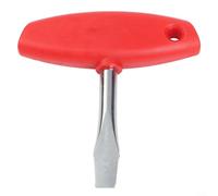 SiSinkal Tournevis à tête plate en T à couple élevé en acier pour réparation électronique d'appareil photo, poignée ergonomique résistante à la rouille pour vis 1/4 3/8, rouge argenté