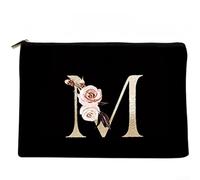 SiSinkal Trousse de maquillage minimaliste en toile, grande capacité, pochette de rangement de voyage pour maquillage et articles de toilette, solution de rangement quotidienne élégante pour femme