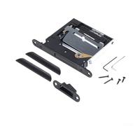 SiSinkal Verrou de porte invisible et silencieux pour portes intérieures de 40 à 48 mm, cylindre dissimulé en alliage de zinc avec ouverture à une touche, matériel minimaliste pour chambre à coucher