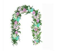 SiSinkal Vigne artificielle en rotin d'eucalyptus 180 cm - Guirlande de feuillage réaliste pour décoration de maison, de fête de mariage, style rustique et moderne - Décoration murale d'intérieur et
