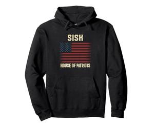Sisk Nom de Famille Drapeau américain Famille Sweat à Capuche
