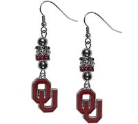 Siskiyou CEBE48 Boucles d'oreilles à perles Euro NCAA Oklahoma Sooners