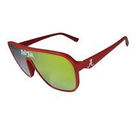 Siskiyou NCAA Alabama Crimson Tide Aviator Shield Lunettes de soleil Taille unique Couleurs de l'équipe