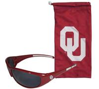 Siskiyou NCAA Oklahoma Sooners Ensemble lunettes de soleil et sac pour adulte Rouge