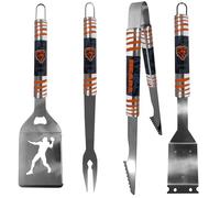 Siskiyou NFL Chicago Bears Lot de 4 outils de barbecue en acier, taille unique, couleurs d'équipe