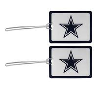 Siskiyou NFL Dallas Cowboys Lot de 2 étiquettes de bagage en vinyle Bleu