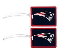 Siskiyou NFL Lot de 2 étiquettes de bagage en vinyle Unisexe, Mixte, Siskiyou Sports, bleu, taille unique