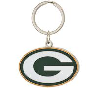 Siskiyou NFL Sports Fan Shop Green Bay Packers Porte-clés chromé et émaillé Taille unique