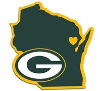 Siskiyou NFL Unisexe Home State Autocollant, Mixte, FHSD115, Blanc, 5 inches