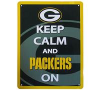 Siskiyou NFL Unisexe Keep Calm Sign, Mixte, FWPK115, Green, 30 cm