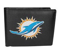 Siskiyou Portefeuille Double Double Rabat pour Homme NFL Miami Dolphins Noir Taille Unique