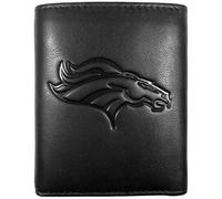 Siskiyou Sport Denver Broncos Cuir gravé Portefeuille, Noir, Tri-Fold