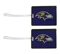 Siskiyou Sports Baltimore Ravens Lot de 2 étiquettes de bagage en vinyle Violet Taille unique